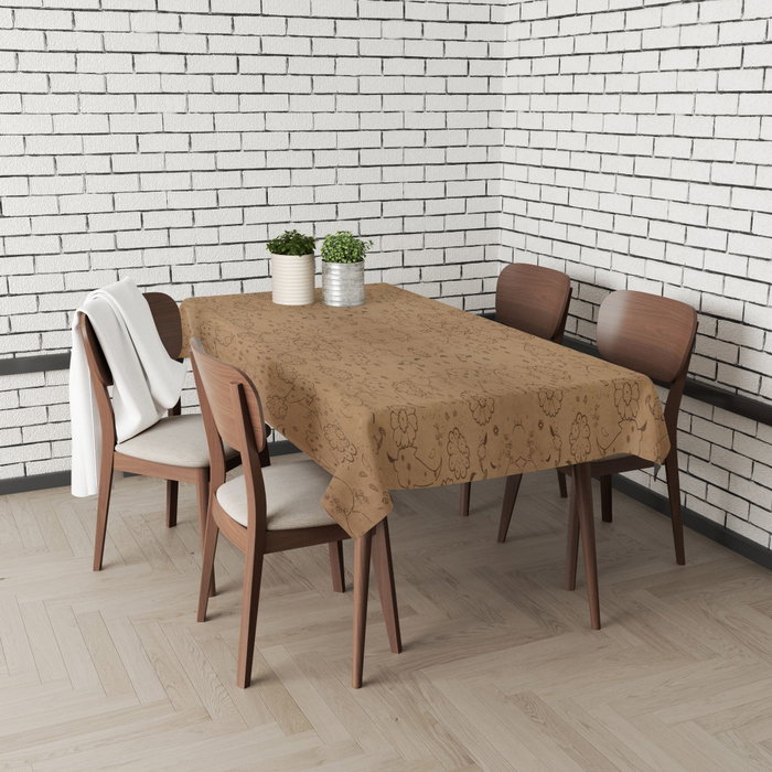 Hermia Mantel Blanco con Patrón Sutil 140 x 180 cm
